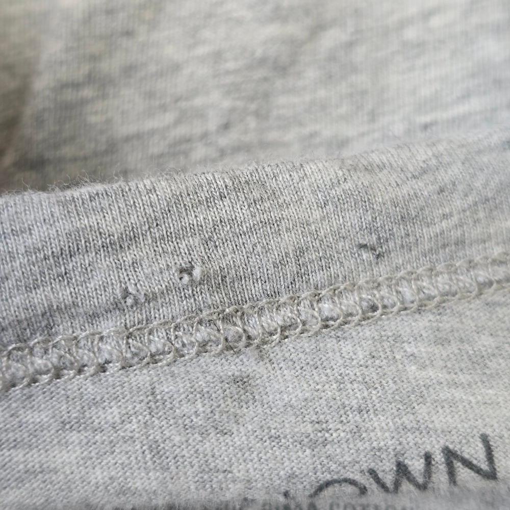 Outerknown Henley Shirt Mens XL Grey Organic Pima Cotton Long Sleeve Minimalist - Picture 6 of 12